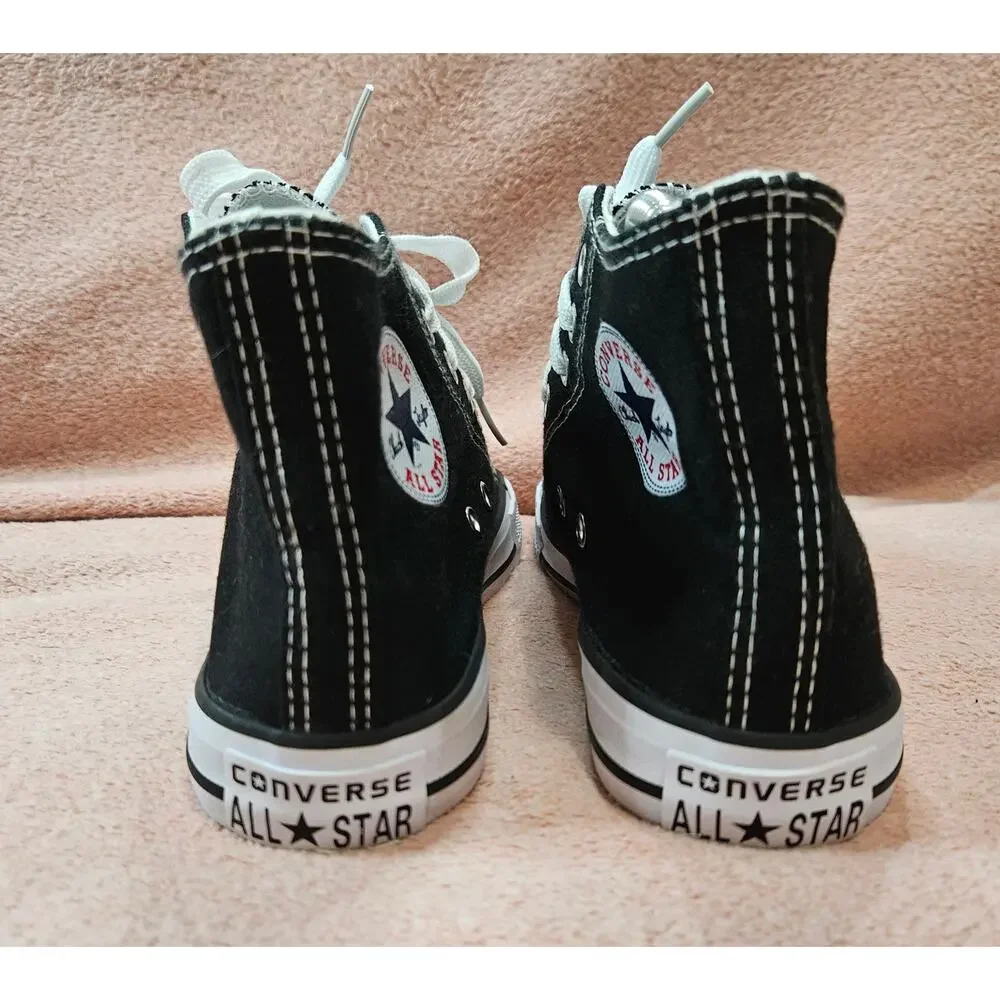 Converse Chuck Taylor All Star Black High-Top Canvas Sneakers M 4.5/W 6.5